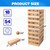 54-Piece Mini Tumbling Timbers,Wooden Blocks Stacking Floor Game Set for Kids - Build to Over 1.5ft