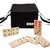 28 Piece Giant Wooden Dominoes with Multi-Color Dots for Outdoor Lawn Yard Games