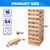 54-Piece Medium Tumbling Timbers,Wooden Blocks Stacking Floor Game Set for Kids- Build to Over 3ft