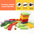 54-Piece Multi-Color Mini Tumbling Timbers Game,Wooden Blocks Stacking Floor Game Set-Build to Over 1.8ft