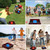 Quality Outdoor Solid Wood Washer Toss Game Set with Set of 8 Replacement Washers - Mahogany