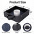 Quality Outdoor Solid Wood Washer Toss Game Set with Set of 8 Replacement Washers - Black