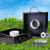 Quality Outdoor Solid Wood Washer Toss Game Set with Set of 8 Replacement Washers - Black