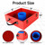 Quality Outdoor Solid Wood Washer Toss Game Set with Set of 8 Replacement Washers - Red/Blue