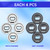 Set of 8 Replacement Washers with Bottle Opener for Washer Toss Pitching Lawn Game(White/Grey)