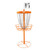Portable 24-Chain Disc Golf Targets Basket, Metal Flying Disc Golf Practice Basket(Deluxe-Orange)