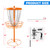 Portable 24-Chain Disc Golf Targets Basket, Metal Flying Disc Golf Practice Basket(Deluxe-Orange)