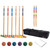 Six Player Croquet Set with Classic Wooden Mallets, Colored Balls, Sturdy Carrying Bag for Adults & Kids