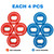 Set of 8 Replacement Washers with Bottle Opener for Washer Toss Pitching Lawn Game(Red/Blue)