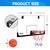 24" x 16" Over-The-Door Pro Basketball Hoop with Basketball & Pump, Basketball Hoop Set