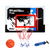 24" x 16" Over-The-Door Pro Basketball Hoop with Basketball & Pump, Basketball Hoop Set(Dunk)