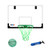 24" x 16" Over-The-Door Pro Basketball Hoop with Basketball & Pump, Mini Basketball Hoop Set(Glow in the Dark)