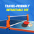 Adjustable Retractable Ping Pong Net & Post. Portable Table Tennis Net & Clamps.(Orange)