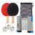 Complete Ping Pong Game Set with Retractable Ping Pong Net & Post, 2 Paddles & 3 Ping Pong Balls.（Grey）
