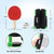 Complete Ping Pong Game Set with Retractable Ping Pong Net & Post, 2 Paddles & 3 Ping Pong Balls.（Black）