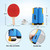 Complete Ping Pong Game Set with Retractable Ping Pong Net & Post, 2 Paddles & 3 Ping Pong Balls.（Blue）