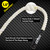 Gym Polyester Climbing Rope, 1.5" Diameter Workout Rope for Indoor/Outdoor