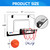 17.75" x 12" Over-The-Door Pro Basketball Hoop with Basketball & Pump, Mini Basketball Hoop Set
