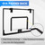 17.75" x 12" Over-The-Door Pro Basketball Hoop with Basketball & Pump, Mini Basketball Hoop Set