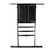 Wood 10 Pool Cue Rack & Dartboard Cabinet Combination-Black