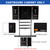 Wood 10 Pool Cue Rack & Dartboard Cabinet Combination-Black