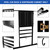 Wood 10 Pool Cue Rack & Dartboard Cabinet Combination-Black
