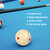 2-1/4" 6 Dot Training Cue Ball-Red