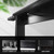 Woodwn 8 Pool Cue Wall Mounted Rack-Black