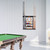 Woodwn 6 Pool Cue Wall Mounted Rack-Black