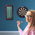 Chalk Dart Scoreboard for Dart Board Cricket & 01 Dart Games with Chalks and Chalk Wipe (Chalk Scoreboard)