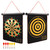 2-in-1 Wall-Mounted Magnetic Traditional & Target Bull Eye Dartboard Game Set