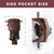 Set of 6 Leatherette Pool Table Replacement Pockets (Walnut - Smooth)