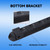 2-Piece Wood 8 Pool Cue Wall Mounted Rack-Black