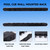 2-Piece Wood 8 Pool Cue Wall Mounted Rack-Black