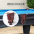 Set of 6 Leatherette Pool Table Replacement Pockets (Black - Fringe)