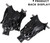 Set of 6 Leatherette Pool Table Replacement Pockets (Black - Fringe)
