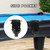 Set of 6 Leatherette Pool Table Replacement Pockets (Black - Fringe)