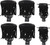 Set of 6 Leatherette Pool Table Replacement Pockets (Black - Fringe)