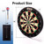 18" Bristle Dartboard Set with Six 17 Grams Steel Tip Darts and Chalk & Dry Erase Scoreboard
