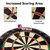 18" Bristle Dartboard Set with Six 17 Grams Steel Tip Darts and Chalk & Dry Erase Scoreboard