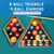 Billiard 8-Ball Triangle & 9-Ball Diamond Pool Ball Rack Set(2-Tone Oak)