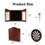 Dartboard Cabinet with Sisal/Bristle Dartboard, Dart Scoreboard, and 6 Steel Tip Darts(Deluxe Walnut)