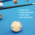 2-1/4" 6 Blue Dot & 6 Green Dot Training Cue Balls