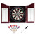 Dartboard Cabinet with Sisal/Bristle Dartboard, Dart Scoreboard, and 6 Steel Tip Darts(Deluxe Cherry)