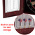 Dartboard Cabinet with Sisal/Bristle Dartboard, Dart Scoreboard, and 6 Steel Tip Darts(Deluxe Cherry)