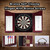 Dartboard Cabinet with Sisal/Bristle Dartboard, Dart Scoreboard, and 6 Steel Tip Darts(Deluxe Cherry)
