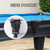 Set of 6 Leatherette Pool Table Replacement Pockets (Black - Shield)