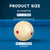 2-1/4" 6 Red Dot & Black Dot Training Cue Balls