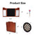 Dartboard Cabinet with Sisal/Bristle Dartboard, Dart Scoreboard, and 6 Steel Tip Darts(Mahogany)