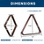 Triangle and Diamond Pool Ball Racks (Espresso)